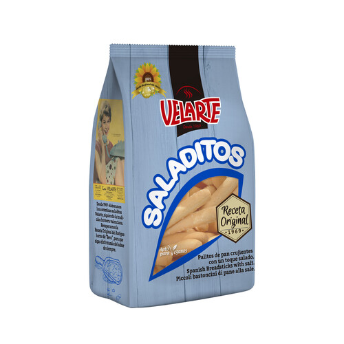 Alcampo VELARTE Saladitos (Palitos de pan crujiente con un toque salado) 240 g