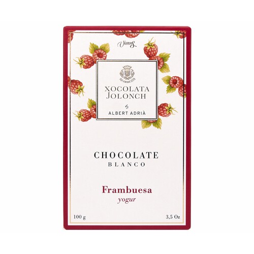 Alcampo VICENS Chocolate blanco con frambuesa y yogur 100 g