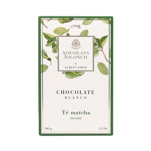 Alcampo VICENS Chocolate blanco con té matcha y menta 100 g