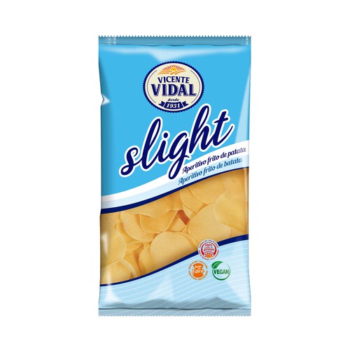Alcampo VICENTE VIDAL Patatas fritas ligeras con un 40% menos de aceite VIDAL SLIGHT 125 g