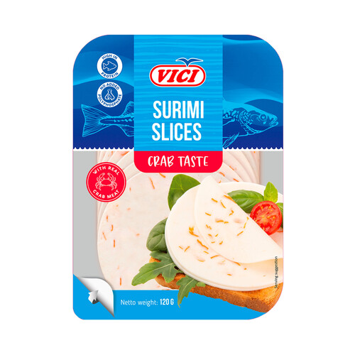Alcampo VICI Surimi con carne de cangrejo lonchas 120 g