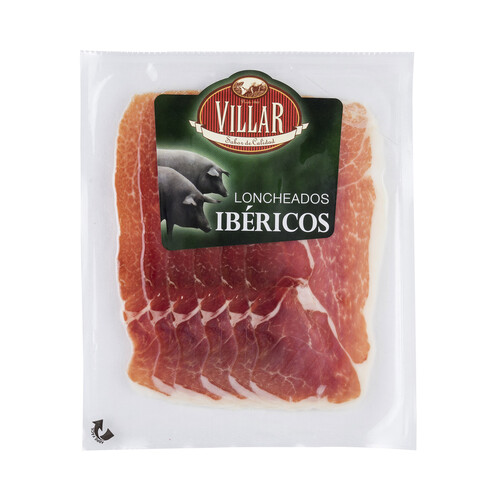 Alcampo VILLAR Jamón de cebo ibérico (50% raza ibérica) cortado en lonchas y envasado al vacio VILLAR 100 g