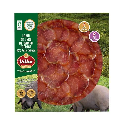 Alcampo VILLAR Lomo de debo de campo ibérico (50% raza ibérica) cortado a cuchillo VILLAR 70 g