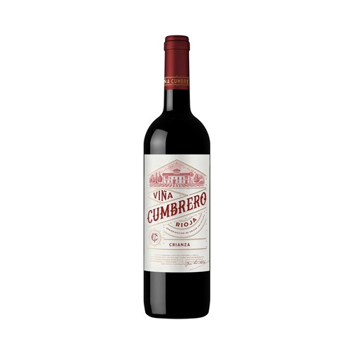 Alcampo VIÑA CUMBRERO Vino tinto crianza con D.O. Ca Rioja botella 75 cl
