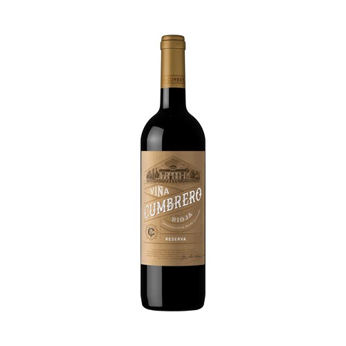 Alcampo VIÑA CUMBRERO Vinto tinto de reserva con D.O. Ca. Rioja botella 75 cl