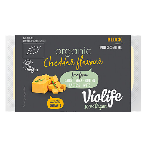 Alcampo VIOLIFE Bloque vegano con sabor a queso cheddar VIOLIFE 150 g