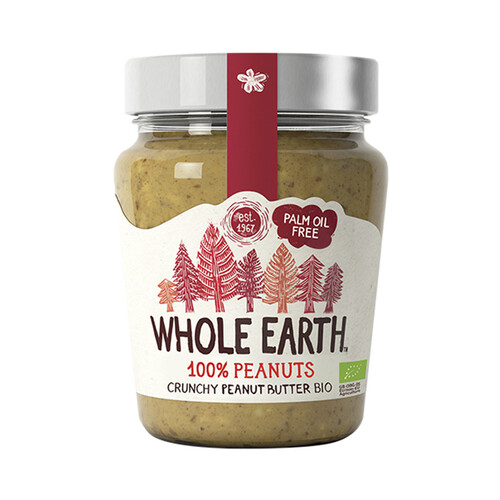 Alcampo WHOLE EARTH Crema crujiente de cacahuete ecológicos 227 g