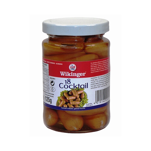 Alcampo WIKINGER Salchichas cocktail WIKINGER frasco de 125 g