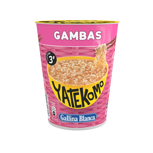 Alcampo YATEKOMO Fideos Orientales con sabor a gambas 60 g