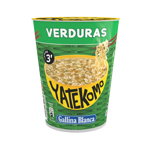Alcampo YATEKOMO Fideos Orientales con sabor a verduras 60 g