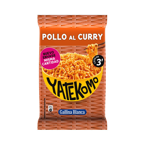 Alcampo YATEKOMO Fideos Orientales pollo al curry 82 g