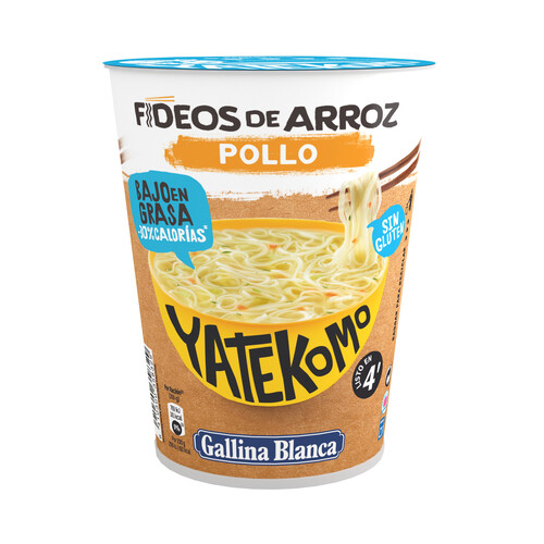 Alcampo YATEKOMO Noodles de arroz sabor a pollo 53 g