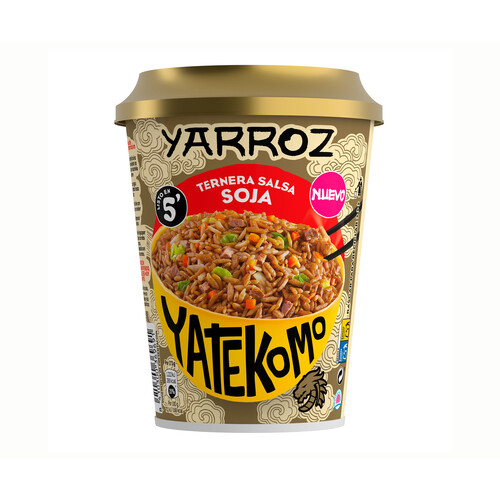 Alcampo YATEKOMO Yarroz de ternera con salsa soja yatekomo 84 g