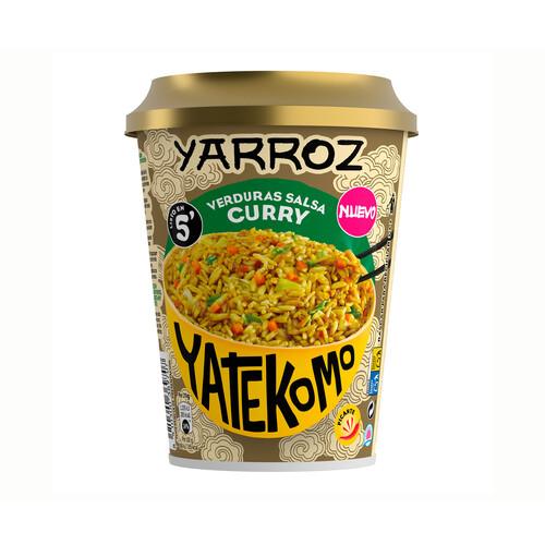 Alcampo YATEKOMO Yarroz de verduras con salsa curry yatekomo 82 g