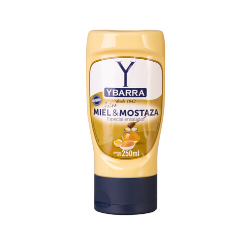 Alcampo YBARRA Salsa con miel y mostaza bote 250 ml