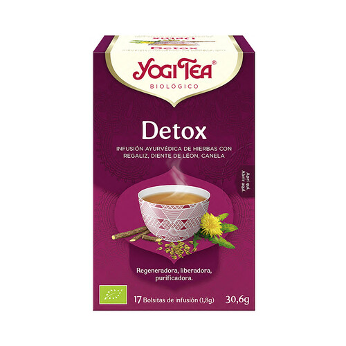 Alcampo YOGI TEA Tea Detox Infusión BIO 17 uds. 30 g