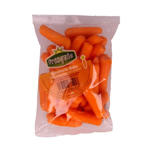 Alcampo Zanahoria baby pelada lavada y lista para consumir FRESQUIA 125 gramos