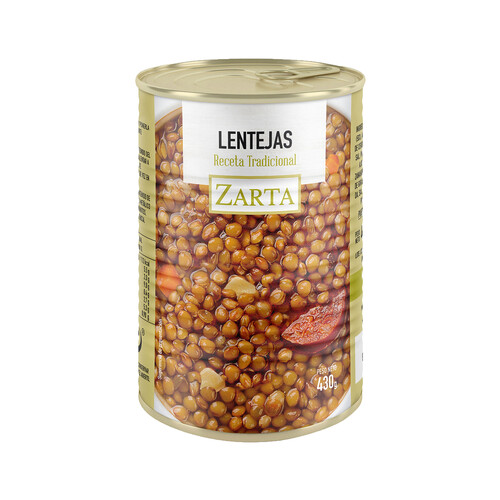 Alcampo ZARTA Lentejas con chorizo en conserva 430 g