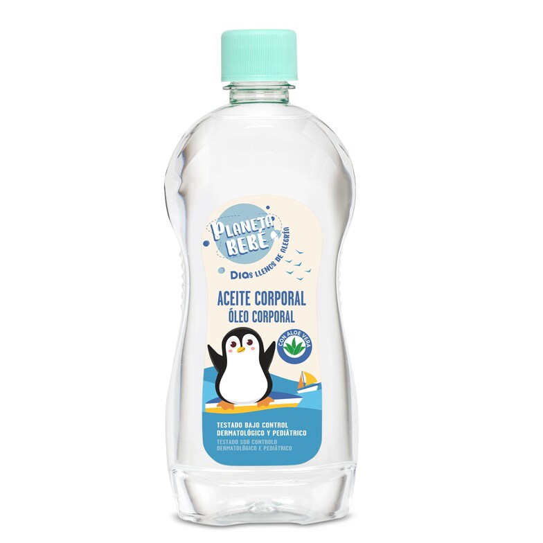 Dia Aceite Corporal Para Bebé Planeta Bebé De Dia Botella 500 Ml