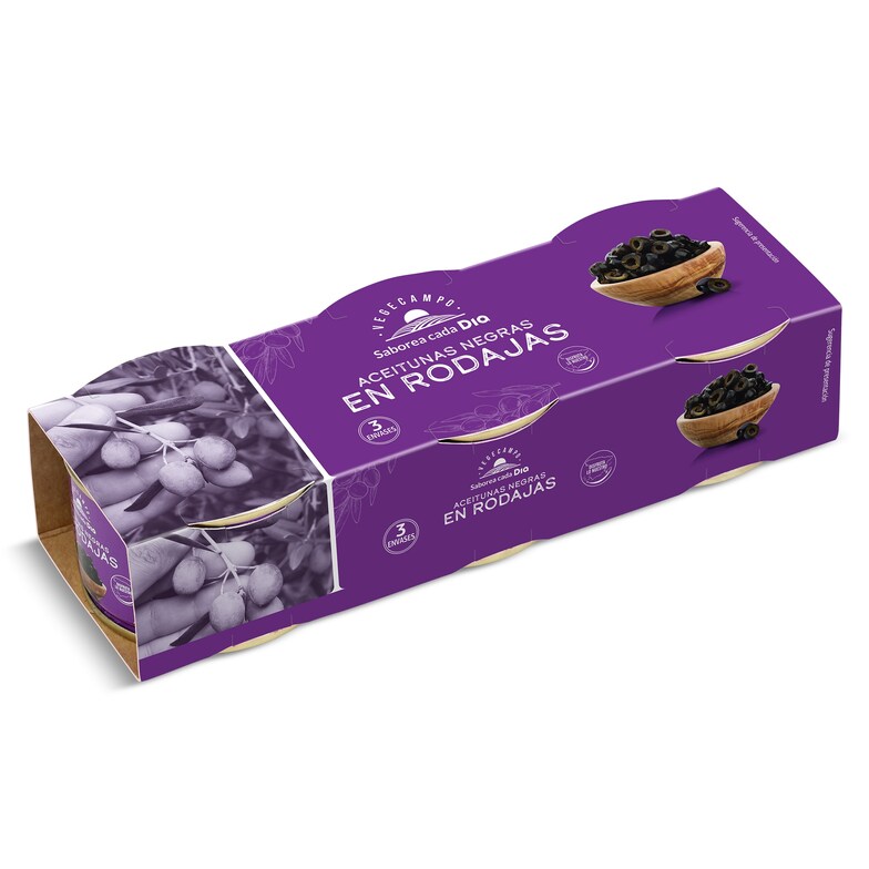 Dia Aceitunas negras en rodajas Vegecampo de Dia lata 3 x 50 g