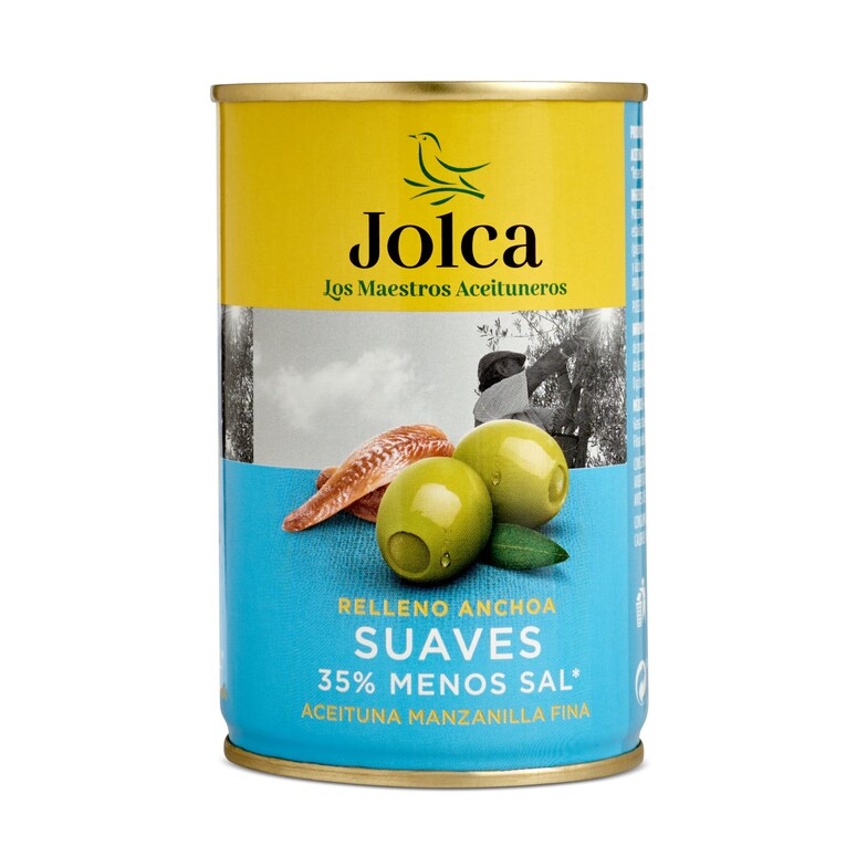 Dia Aceitunas rellenas de anchoa suave Jolca lata 130 g