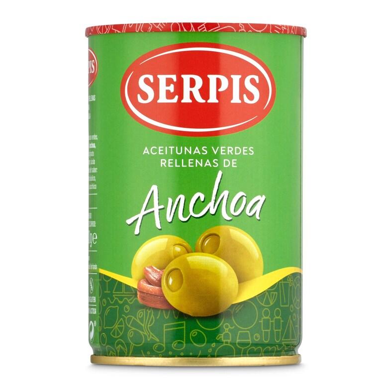 Dia Aceitunas rellenas de anchoas Serpis lata 130 g