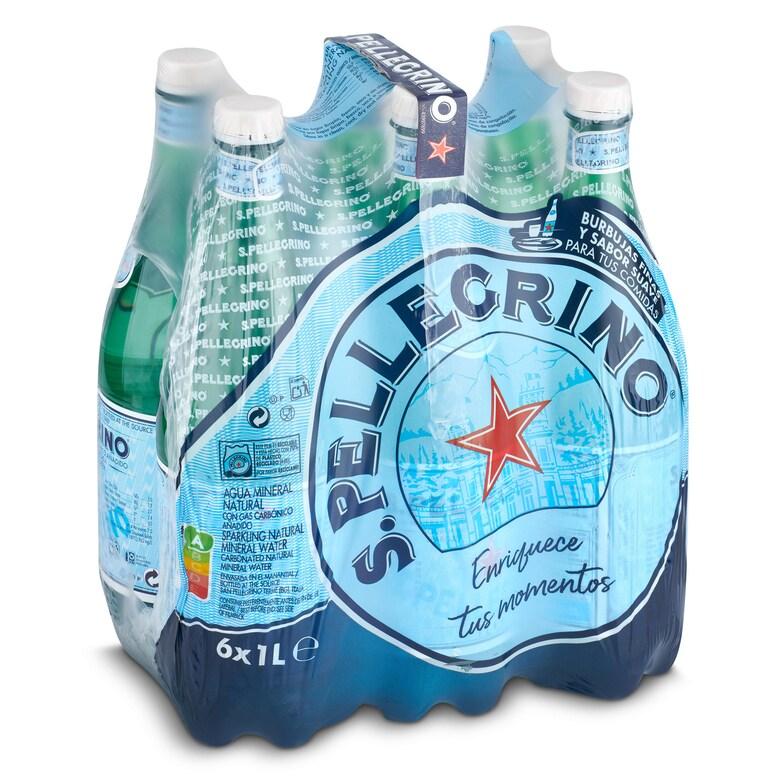 Dia Agua mineral con gas San Pellegrino pack 6 x 1 l