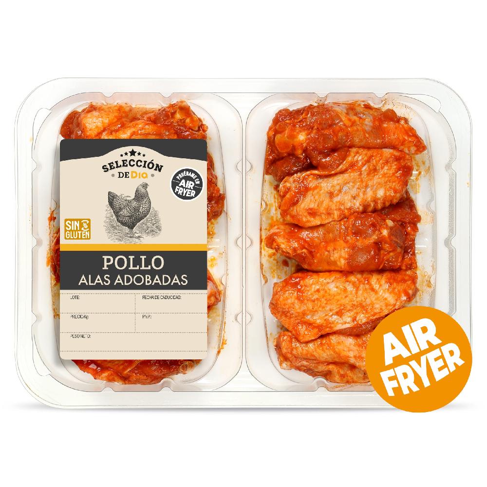 Dia Alas adobadas de pollo Selección de Dia bandeja 450 g aprox