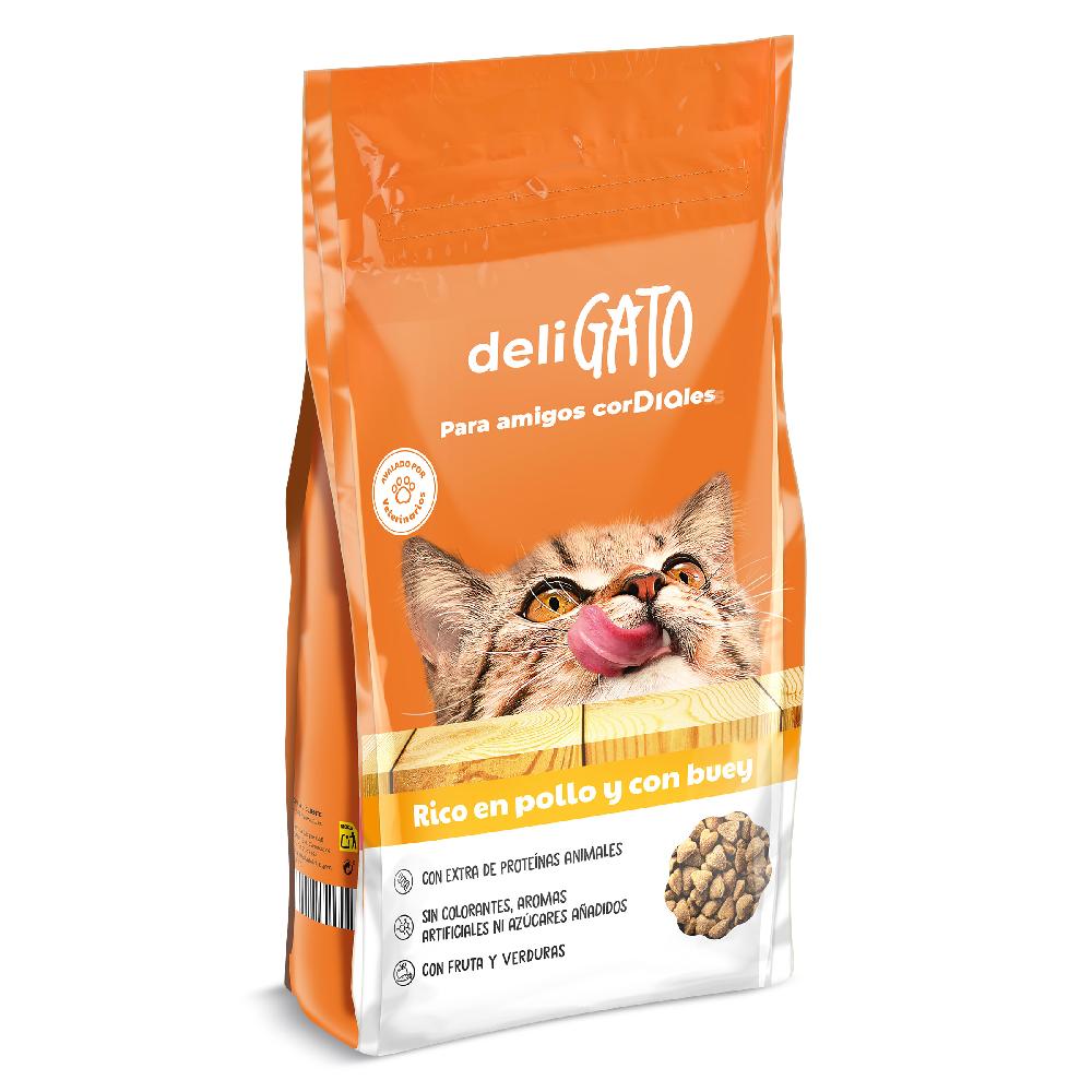 Dia Alimento para gatos con pollo y buey Deligato Dia bolsa 1.5 Kg