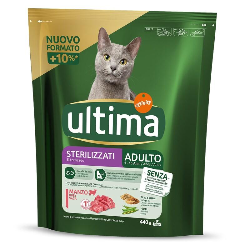 Dia Alimento para gatos esterilizados con buey Ultima bolsa 440 g