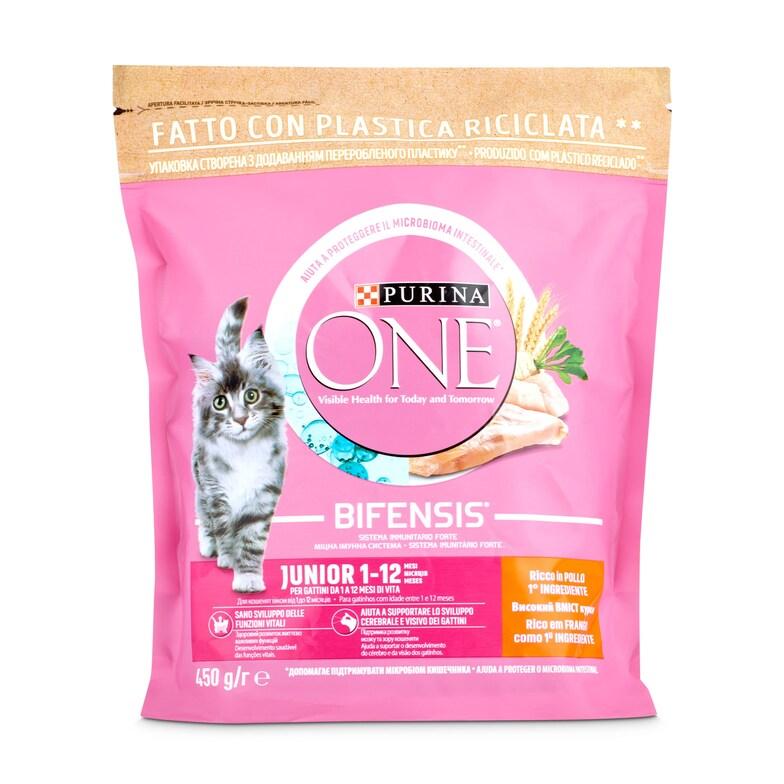 Dia Alimento para gatos junior Purina one bolsa 450 g