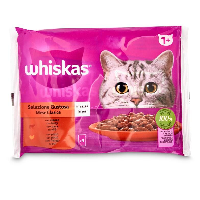 Dia Alimento para gatos selección carnes en salsa Whiskas bolsa 4 x 85 g