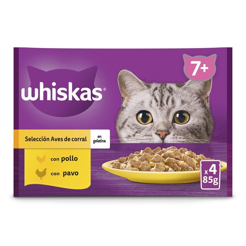 Dia Alimento para gatos senior aves en gelatina Whiskas bolsa 4 x 85 g