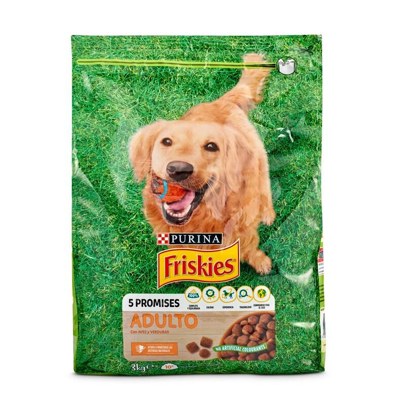 Dia Alimento para perros adultos con aves y verduras Friskies bolsa 3 Kg