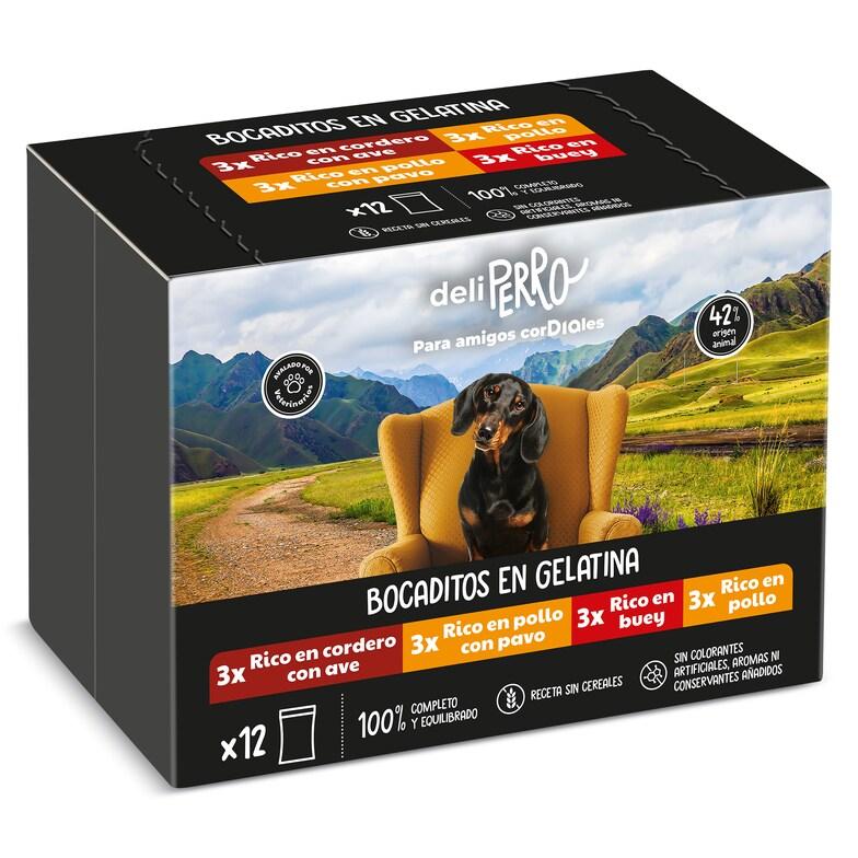 Dia Alimento Para Perros Bocaditos En Gelatina Deliperro De Dia Caja 12 X 100 G