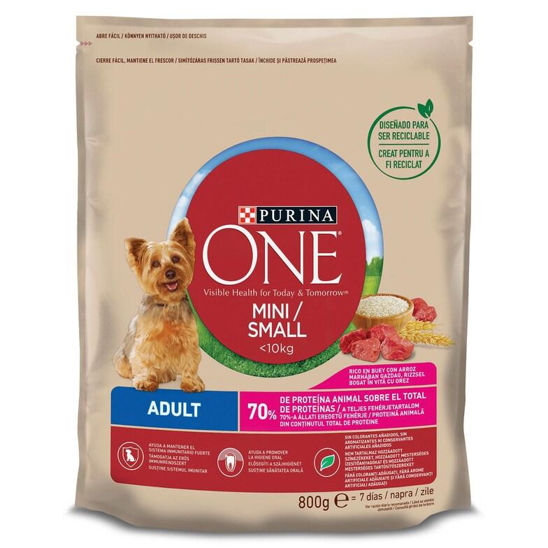 Dia Alimento para perros mini con buey Purina one bolsa 800 g