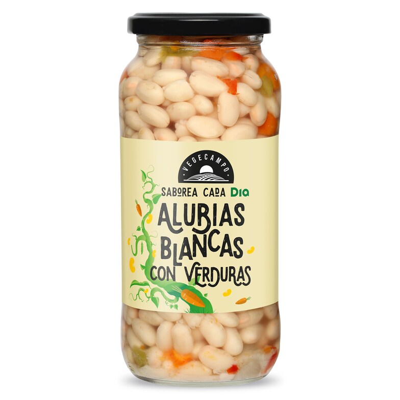 Dia Alubias Blancas Con Verduras Vegecampo De Dia Frasco 400 G