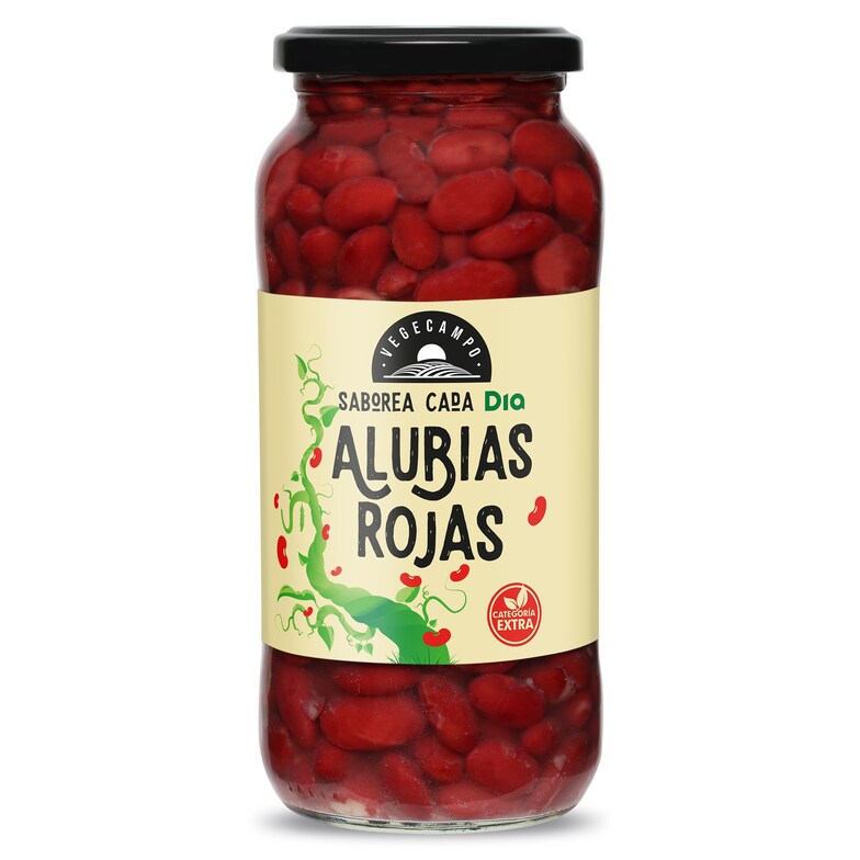 Dia Alubias rojas cocidas Vegecampo de Dia frasco 400 g