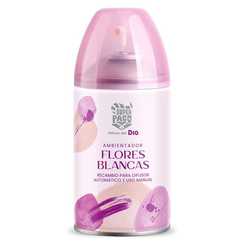 Dia Ambientador automático flores blancas Super Paco de Dia spray 250 ml