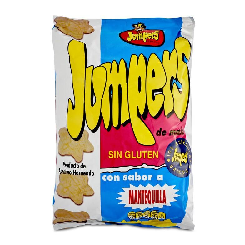 Dia Aperitivo de maíz con sabor a mantequilla Jumpers bolsa 100 g