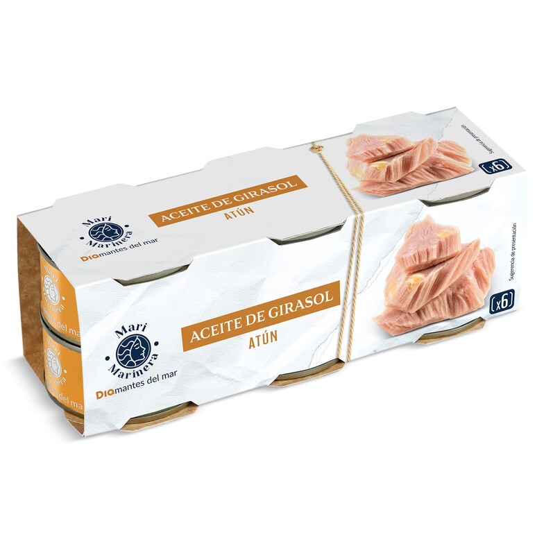 Dia Atún en aceite de girasol Mari Marinera de Dia lata 6 x 52 g