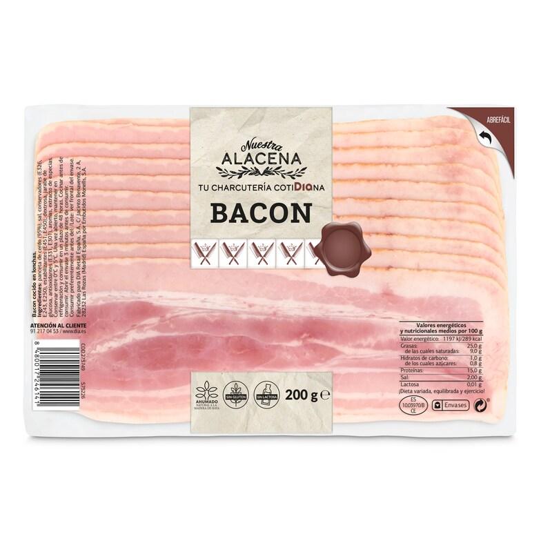 Dia Bacon en lonchas Nuestra Alacena de Dia sobre 200 g