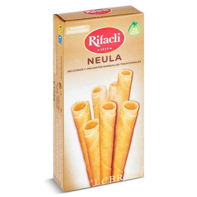 Dia Barquillos tradicionales Rifacli Neula caja 48 g