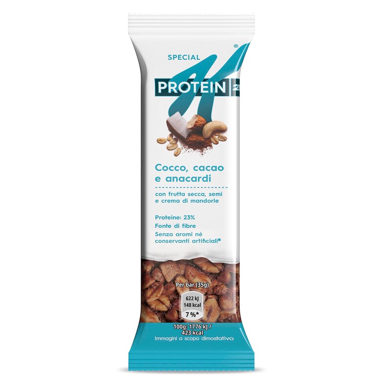 Dia Barrita de cereales con coco cacao y anacardos protein Kellogg's Special K bolsa 35 g