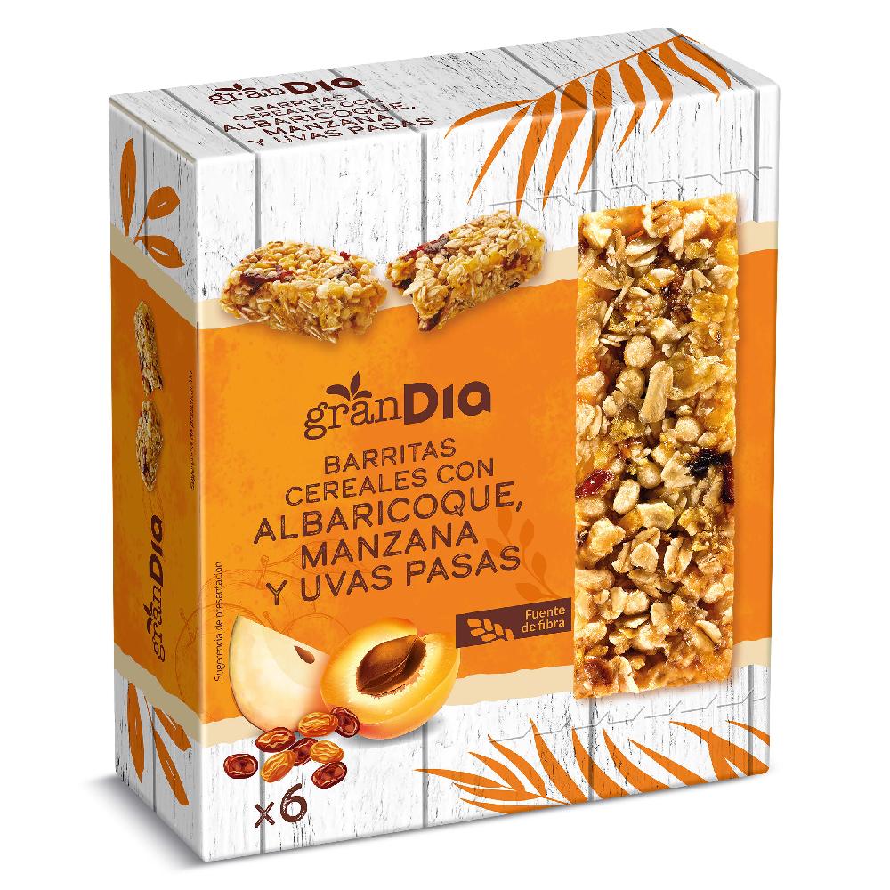Dia Barritas De Cereales Con Albaricoque Manzana Y Uvas Pasas Gran Dia Caja 150 G
