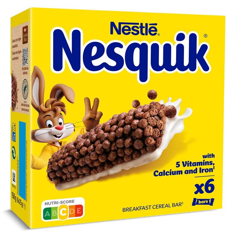 Dia Barritas de cereales con chocolate nesquik Nestlé caja 150 g