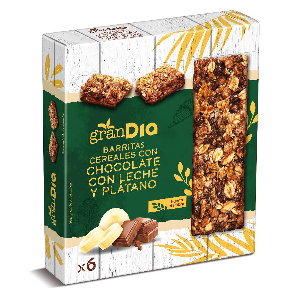 Dia Barritas De Cereales Plátano Y Chocolate Con Leche Gran Dia Caja 150 G