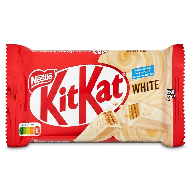 Dia Barritas de galleta recubiertas de chocolate blanco Kit Kat bolsa 42 g