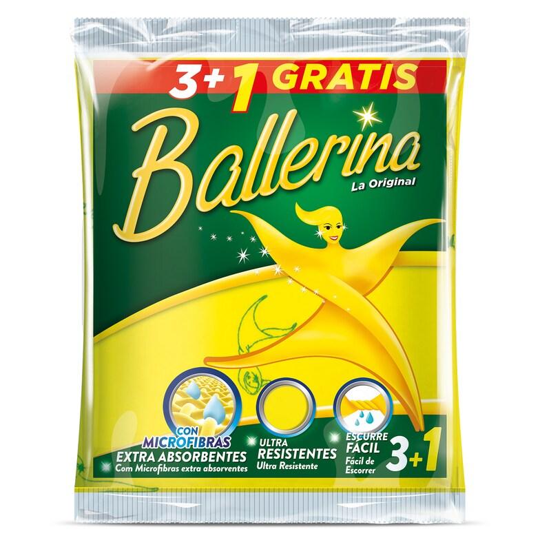 Dia Bayeta amarilla super absorbente y extra suave Ballerina bolsa 4 unidades