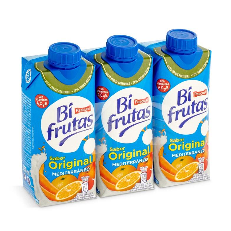 Dia Bebida de zumo con leche mediterráneo Pascual Bifrutas brik 3 x 330 ml